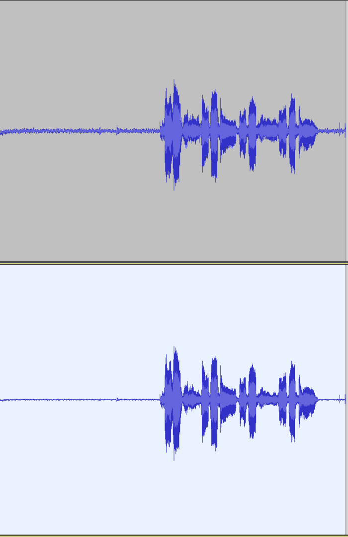 Comparaison avant et après la réduction du bruit